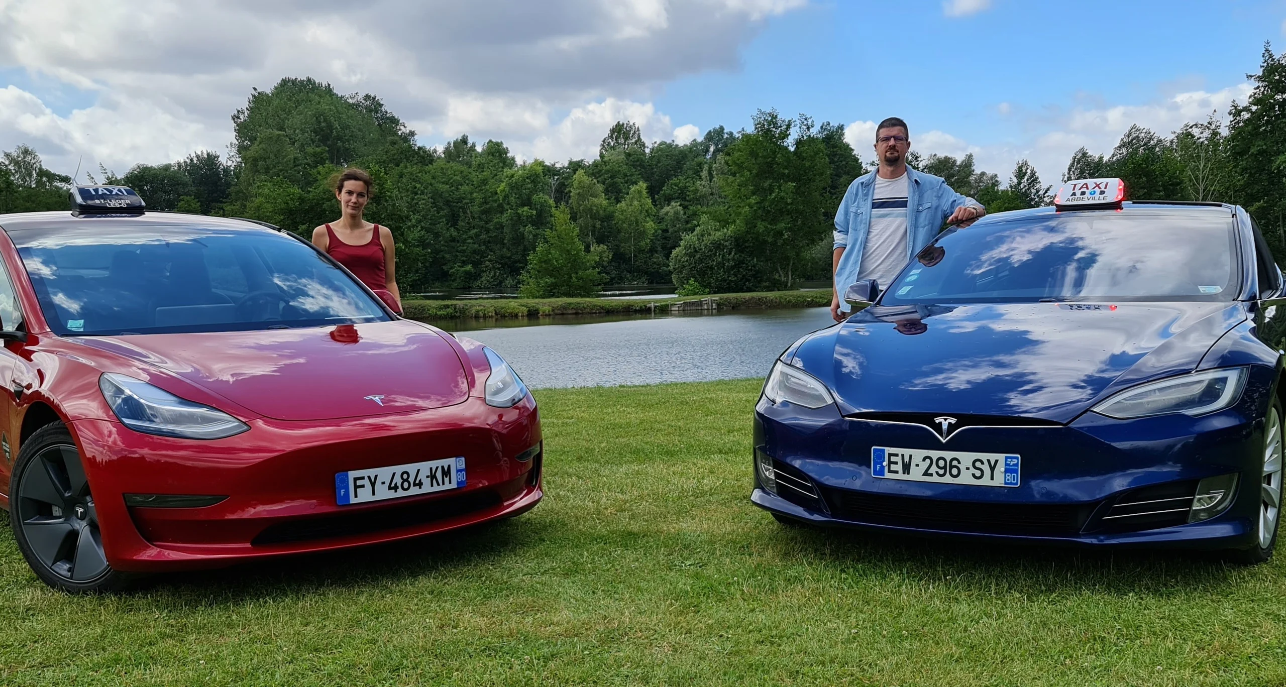 Équipe Affair Taxi - Tesla Model 3 et Model S